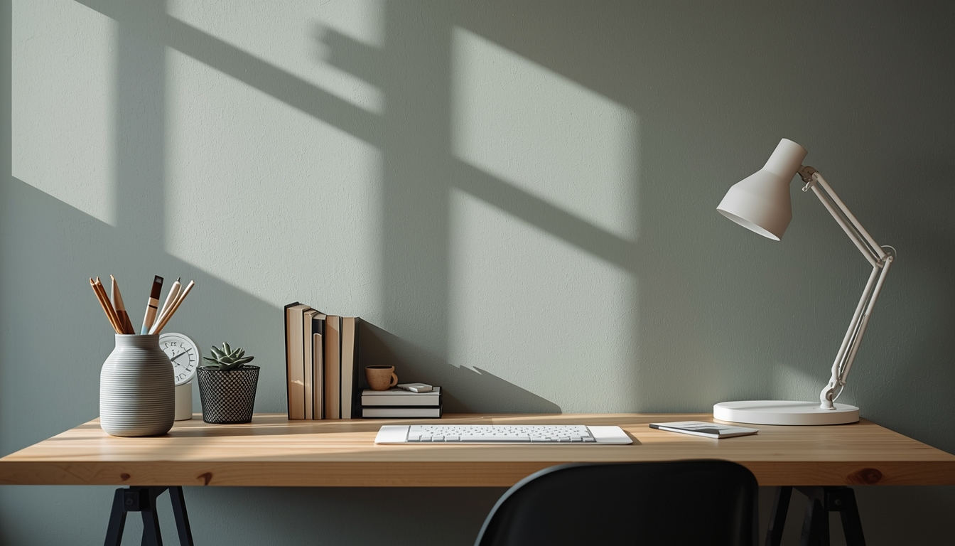 Zorvynexzly calm desk routine photo