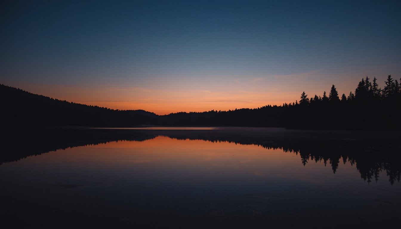 Zorvynexzly evening reflection photo